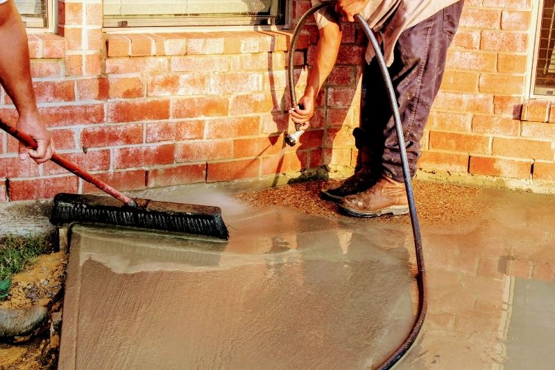 concrete yard work